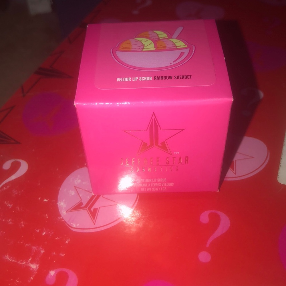 NIB JSC Rainbow Sherbet Velour Lip Scrub